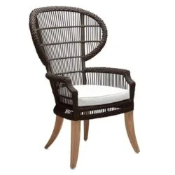 Teak and Resin Rope Outdoor Chair Large