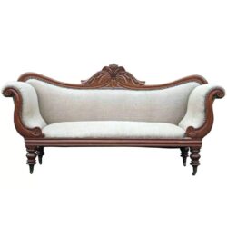 French Provincial Carved Classical Sofa