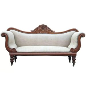 French Provincial Carved Classical Sofa