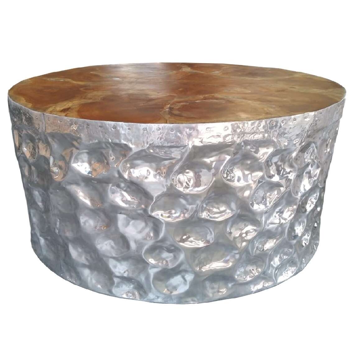 Aluminium Teak Root Table