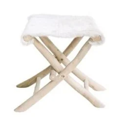 Bali Goat Skin and Branch Stools