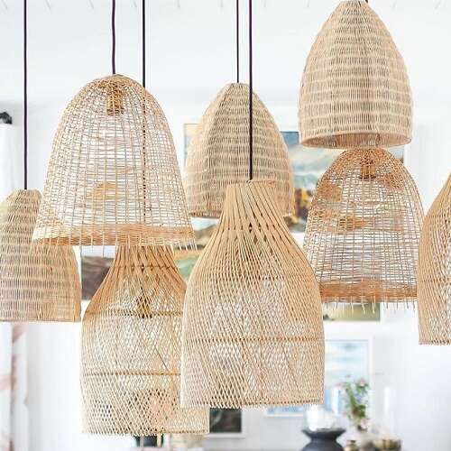 Bali Lighting Rattan Cane Wicker Bamboo