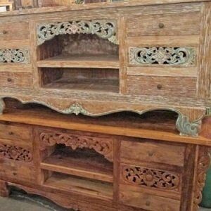 Javanese Carved Sideboard Antique