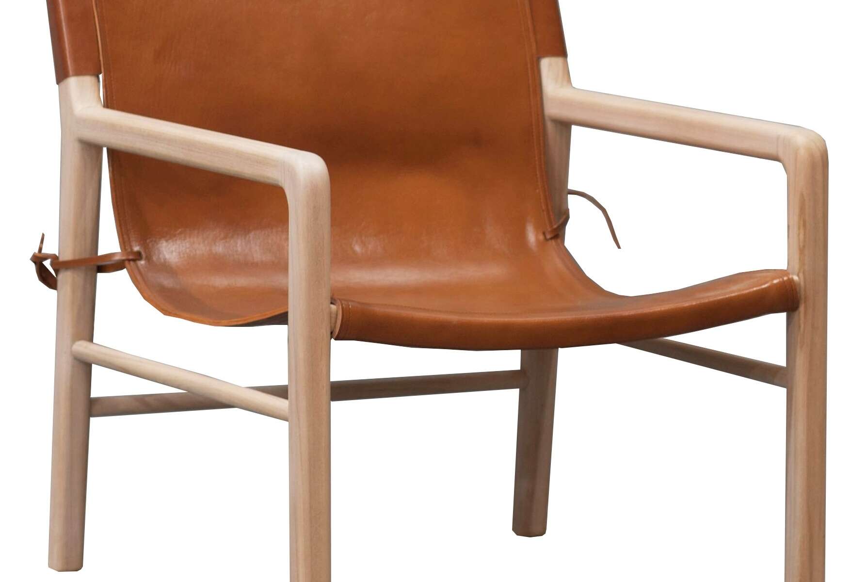 Teak and leather safari Chair Large