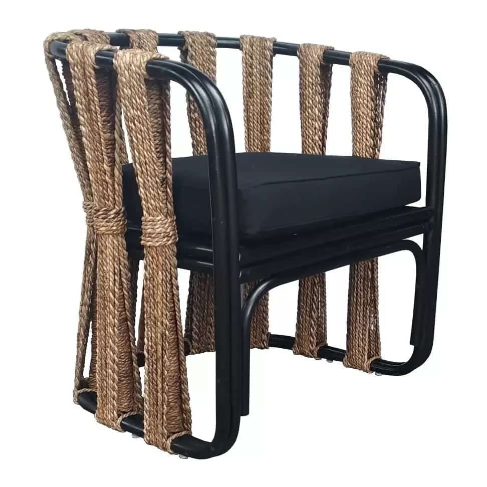 East Indies Rattan and Rope Chair