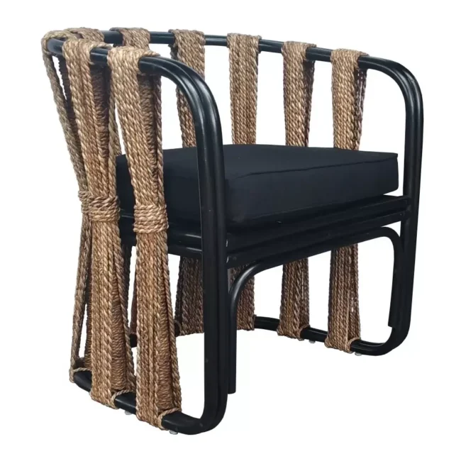 Rattan Dining Chair with Rope