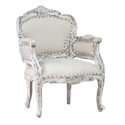 Reproduction Carved French Provincial Chair