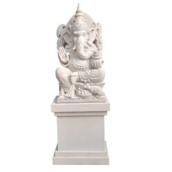 Bali Ganesha Whitestone Statue