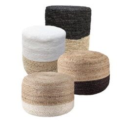 natural seagrass stools