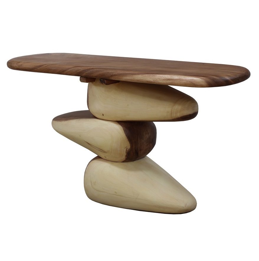 Suar Pebble Console Table