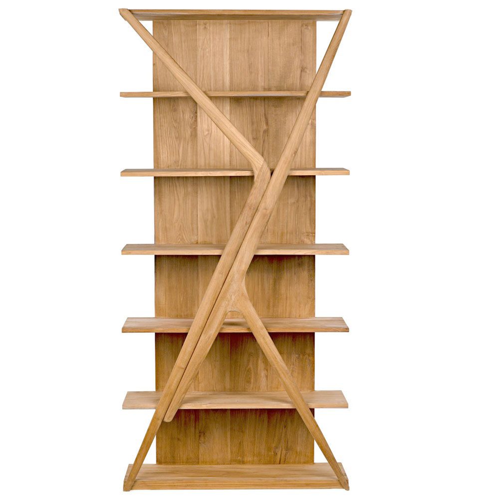 Bali Rustic Cart Bookcase