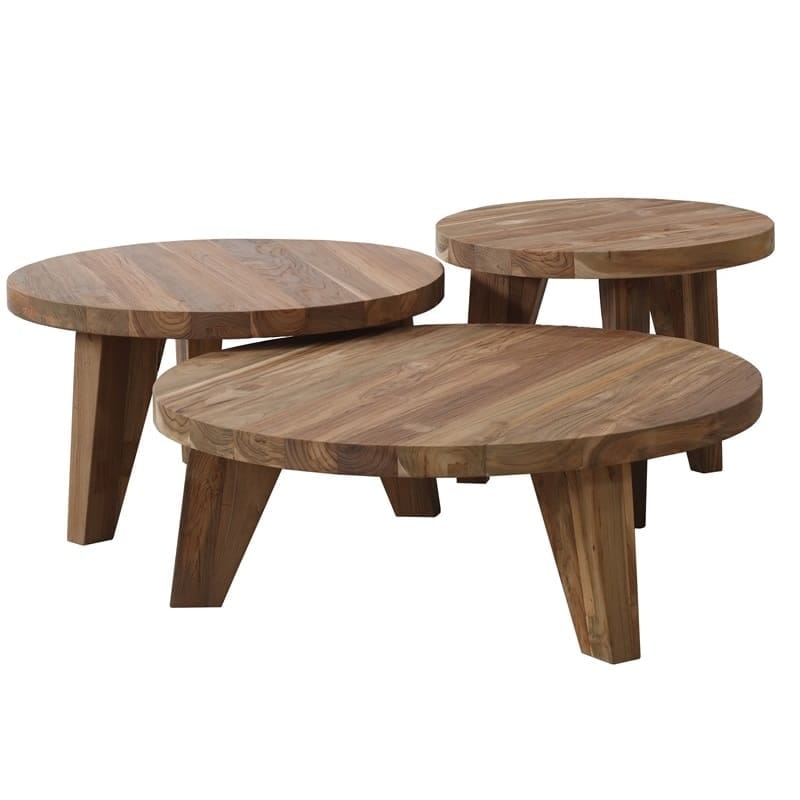 Bali Rustic Set of 3 Tables