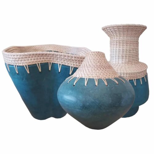 Lombok Teal Pots