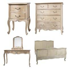 Marigold Bedroom Collection, Rustic French Provincial