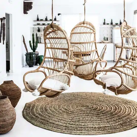 Bali-Rattan-Hanging-Chairs-Pods-Cushions