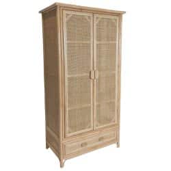 Rattan Wardrobe Linen Cabinet