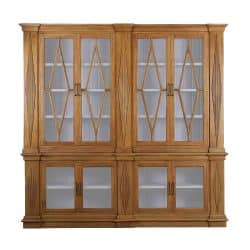 Indonesia French Provincial Dresser, Bookcase, Cabinet